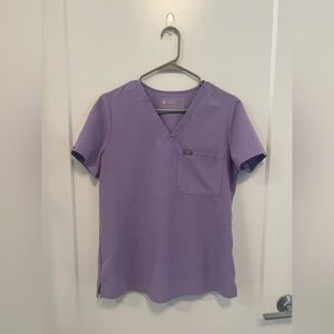 Figs Catarina Scrub Top and High Waisted Zamora Jogger Scrub Pant